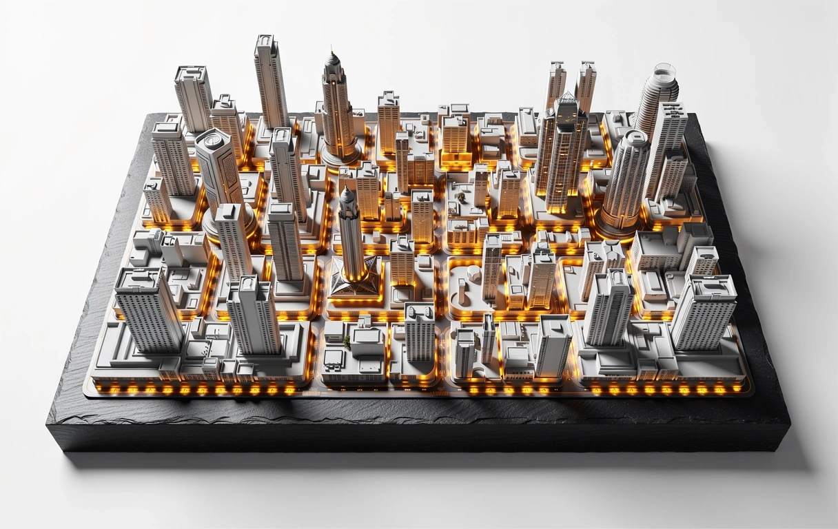 Geospatial wealth mapping model representation